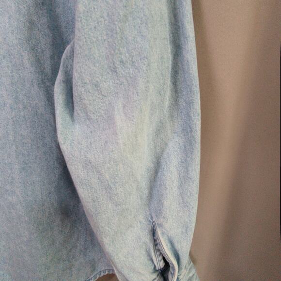 Harley Davidson Denim Shirt Womens XL Blue Button Up - Picture 8 of 9